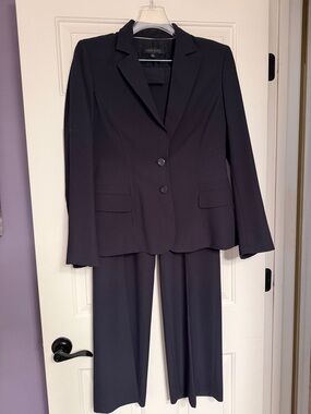 Anne Klein Women's Navy Pinstripe Two-Piece Pants suit set